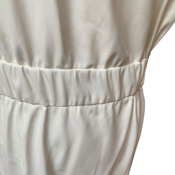 House of Harlow 1960 Arctic Wolf Faux Leather Midi Shirt Dress Size M NWT - Picture 12 of 16